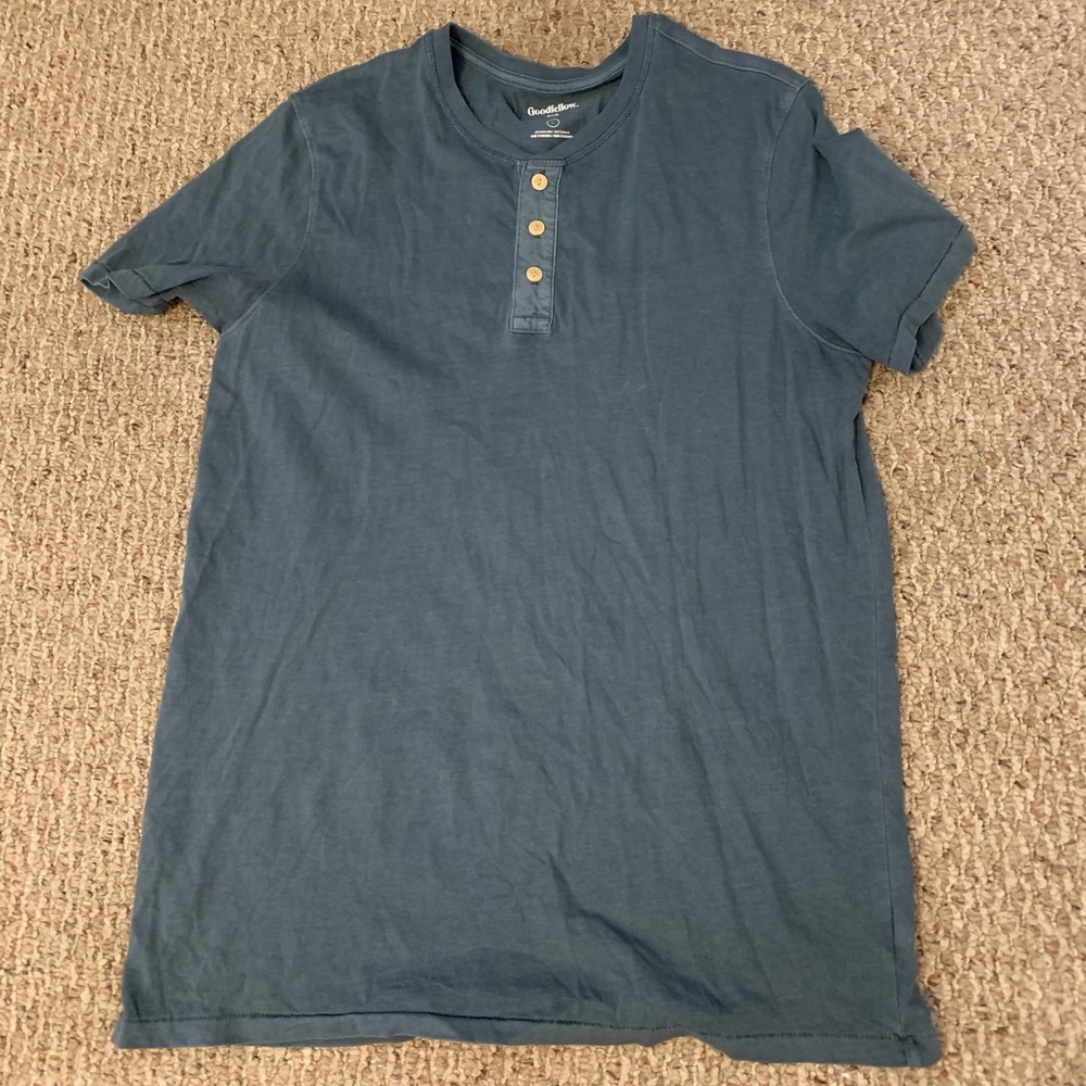 Blue button up